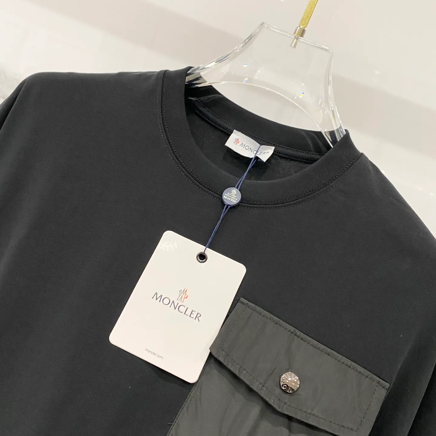 MONCLER/ - 260 T 🪡 LOGO Quality 100 ％ Versatile Size:XS-L :Black.